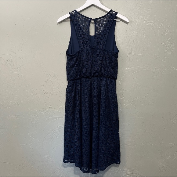 Maurice’s Navy Blue Sleeveless Beaded Dress Size Small - Picture 15 of 16
